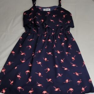 Elle Blue and Pink Pleated Sundress